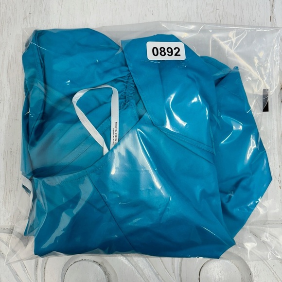 NWT Marc New York Capri Breeze Blue Blouse Ruffle M - Picture 6 of 6
